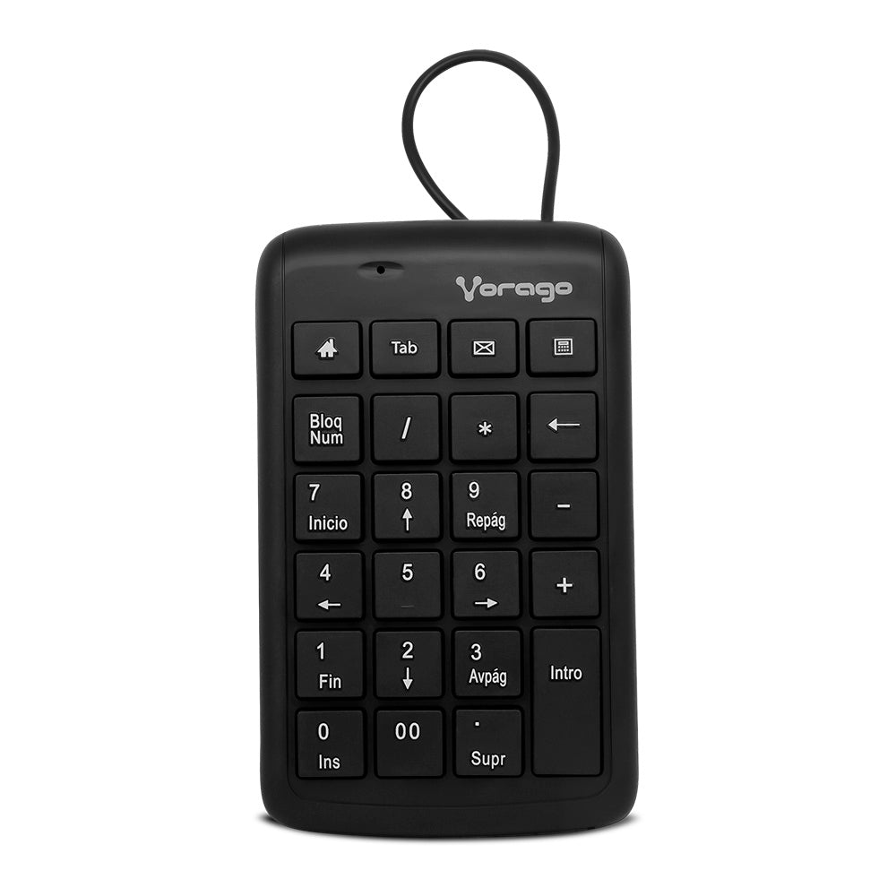 Teclado Númerico VORAGO KB-105 - USB, Notebook/PC, Negro Teclado Númerico VORAGO KB-105 - USB, Notebook/PC, Negro
